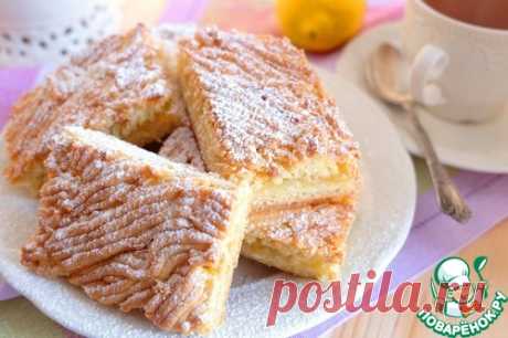 Песочный пирог с лимоном - кулинарный рецепт
