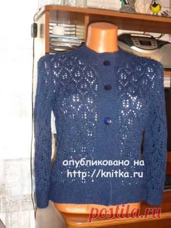 Вязаный спицами жакет с описанием и схемой, Вязание для женщин