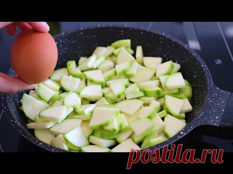 Запеканка из кабачков на сковороде. Вкусно, быстро и просто!