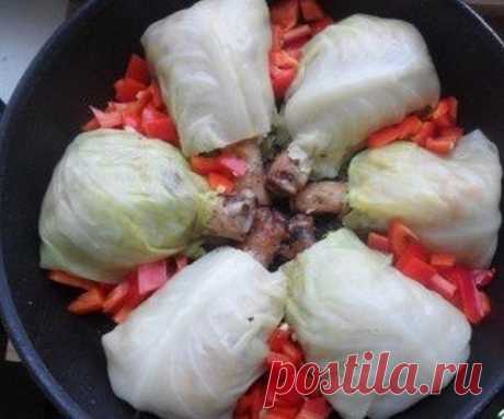 Голубцы  на  ножке (с куринной голенью)