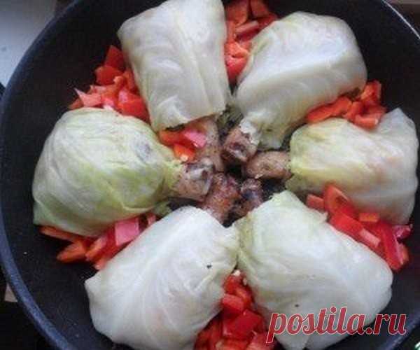 Голубцы  на  ножке (с куринной голенью)
