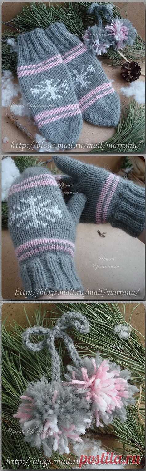 Блоги@Mail.Ru: Варежки "СНЕЖИНКИ"