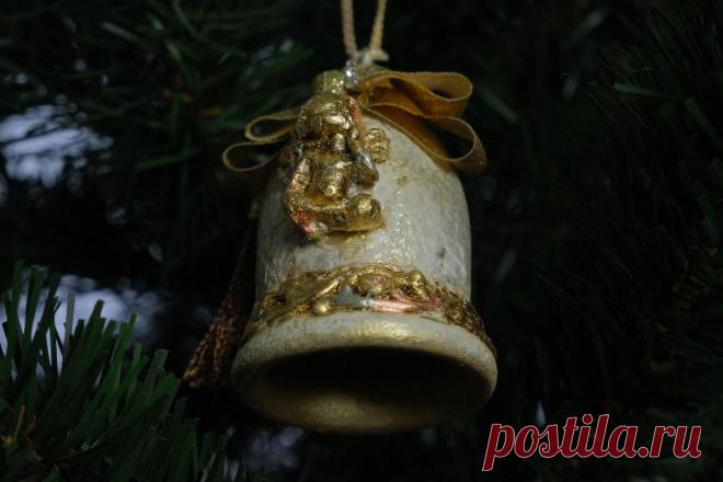 Новогодний колокольчик своими руками | Декупаж колокольчика на елку, МК поделки с фото, видео Новогодний колокольчик своими руками ✓ Делаю колокольчик на елку ✓ Поднимаю настроение под Новый Год и украшаю мою любимицу