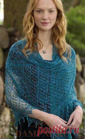 Ажурная шаль «Irma» | DAMские PALьчики. ru