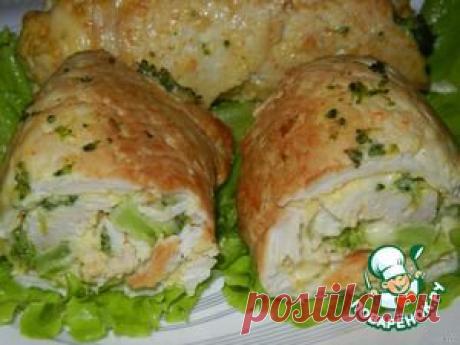 Рулет из индейки с брокколи - кулинарный рецепт