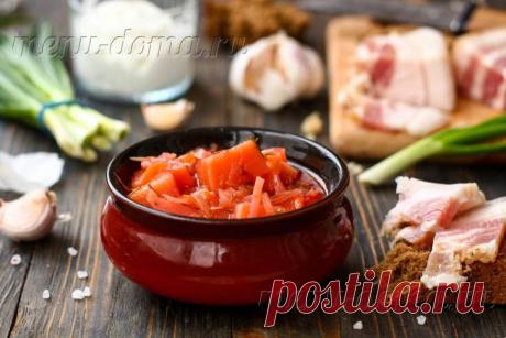 Красный борщ с квашеной капустой: рецепт пошаговый, с фото