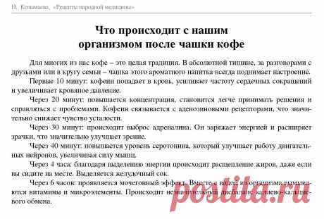 Что происходит с нашим организмом после чашки кофе