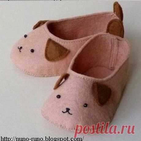 Башмачки из фетра