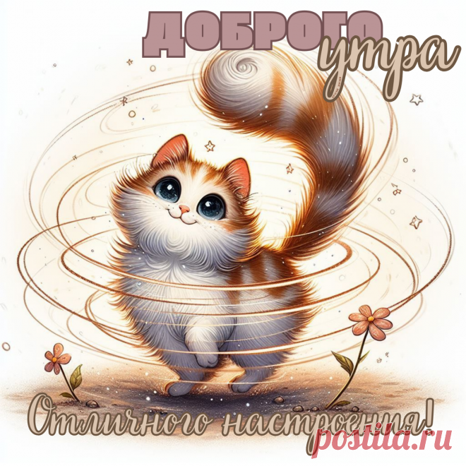 С добрым утром, улыбайся,
Каждым мигом наслаждайся.