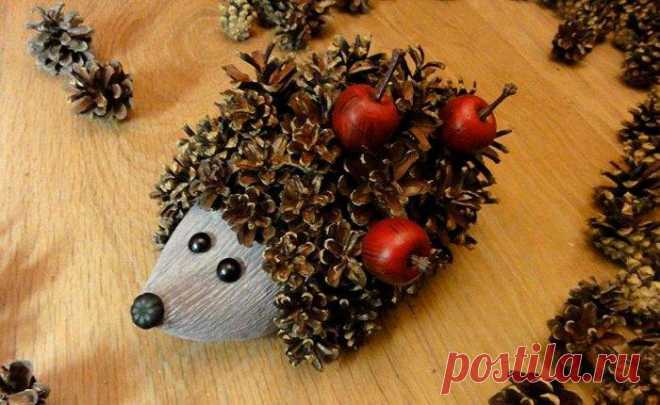 5 идей осенних поделок из шишек: пошаговые мастер-классы