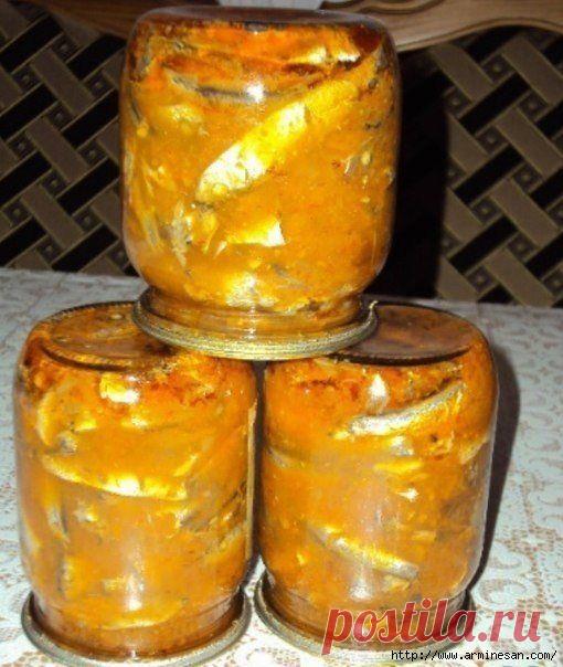 Домашняя килька в томатном соусе: "Пальчики оближешь".