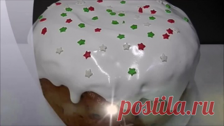 ГЛАЗУРЬ для куличей с желатином . Без яиц .Не крошится ПАСХА