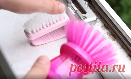 Как отмыть сложные участки оконной рамы и отбелить пластиковый подоконник. Подробнее читайте в статье. | Марина Жукова | Яндекс Дзен