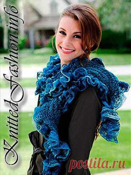 Шарф &quot;Соната&quot; - KnittedFashion.info - Модное Вязание