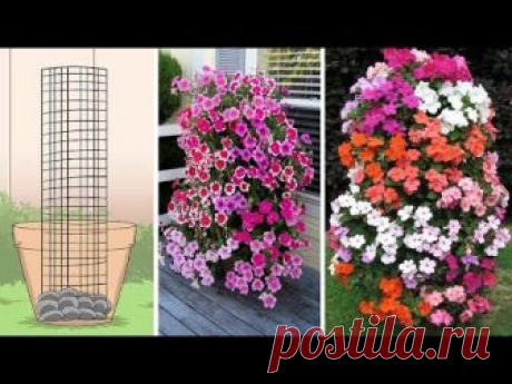 Easy To Make Petunia Tower That Will Get Your Neighbours Talking