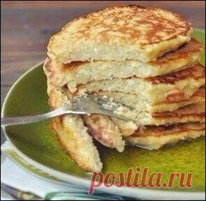 Яблочно-творожные оладьи