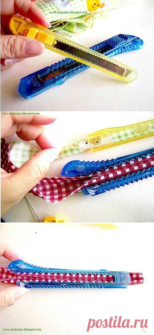 (183) Bias Tape Maker is this not amazingly simple? I wonder if there is something wider in my house that I can find to use. | Sew and knit