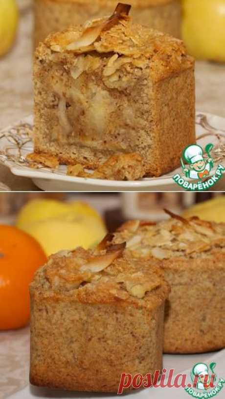 Яблочно-миндальная шарлотка - кулинарный рецепт