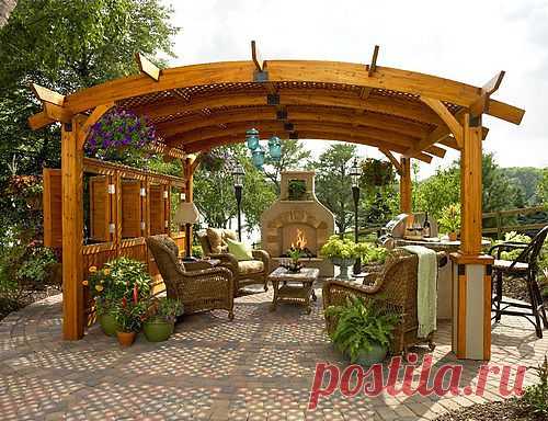 Беседки с барбекю (23 фото) | Дом Мечты