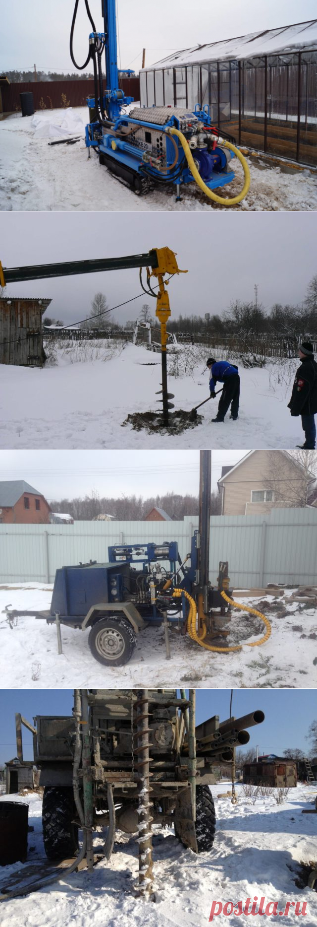 Бурение скважин зимой: полная технология