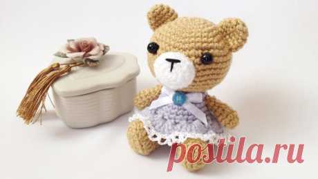 Мастер-класс Мишутка амигуруми (авторская работа)/Master class Amigurumi bear (my own creation) Подробный мастер-класс по изготовлению амигуруми мишутки, идея пришла ко мне совсем неожиданно, схемы никакой не было, вязала по образцу в моём воображении. ...