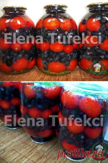 «Маринованный виноград с помидорами» | 4vkusa.ru