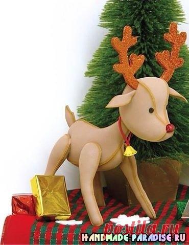 Рождественские олени. Выкройки текстильных игрушек. #подборка #поделка #подвеска #олень #новогоднее #игрушка #фетр #флис... Вязание - Мой Мир@Mail.ru