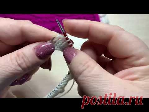 Украсим носочки? Свяжем рюшу и рулик.