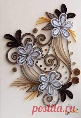 Квиллинг, Квиллинг нели and Цветок on Pinterest
