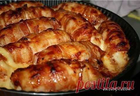 куриные грудки с копчёным сыром