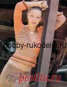 Хобби (рукоделие своими руками): вышивка, вязание » Архив блога » Кофта Юность с запахом, вязание крючком по схеме