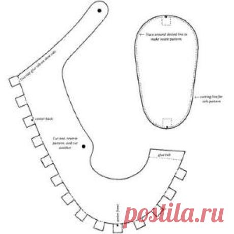 basic medieval shoe pattern