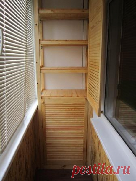 Системы хранения и шкафы на балкон - 30 идей