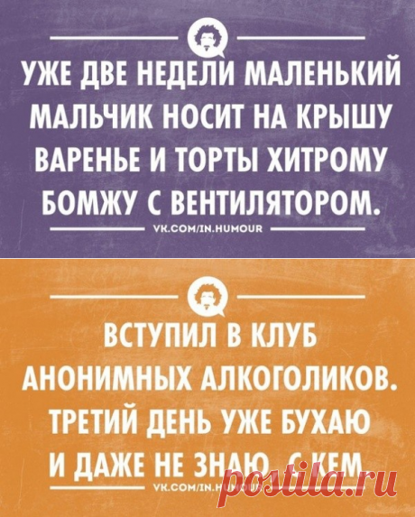 Немного легкого юмора и сарказма в ленту