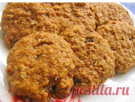 Печенье из овсяных хлопьев - Кулинарные рецепты от Веселого Жирафа