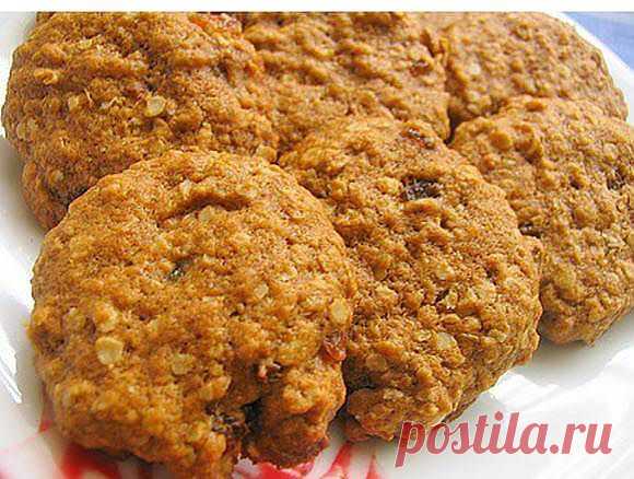 Печенье из овсяных хлопьев - Кулинарные рецепты от Веселого Жирафа