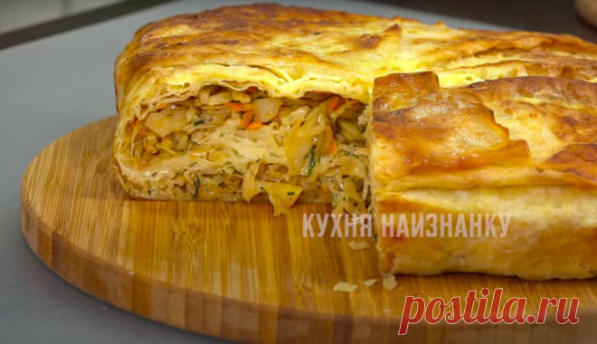 Готовлю пирог с капустой новым способом, без теста: друзья, кто видел, делают теперь так же | Кухня наизнанку | Яндекс Дзен