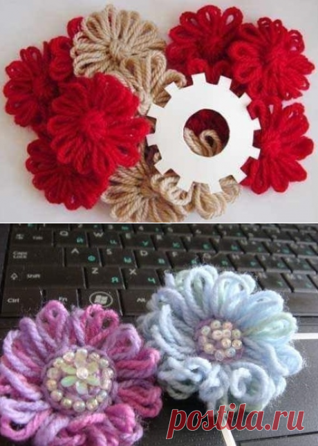 Цветок на шестеренке — Сделай сам, идеи для творчества - DIY Ideas