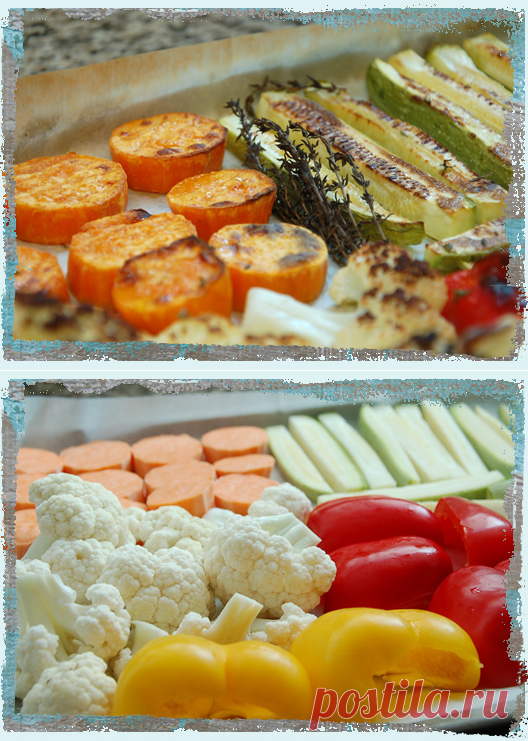 Овощи в духовке в режиме гриль | Рецепты средиземноморской кухни