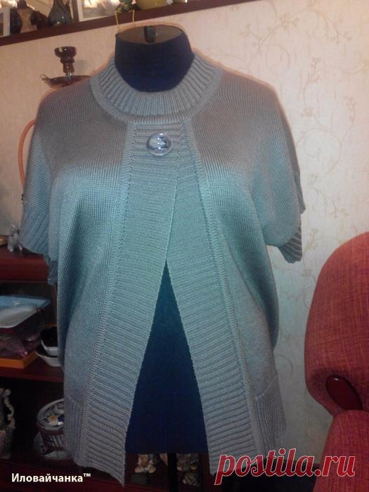 Жакет связан на машинке
