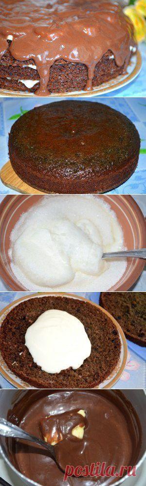 Нежный, вкусный, влажный торт «Негр в пене»