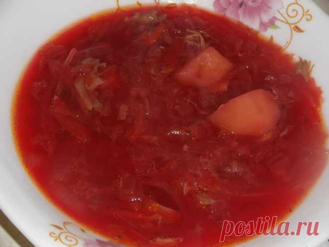 Борщ из квашеной капусты