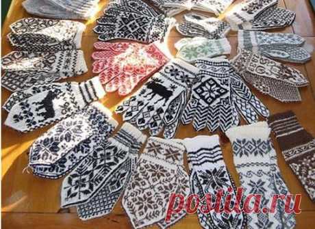 ЖАККАРДОВЫЕ ВАРЕЖКИ