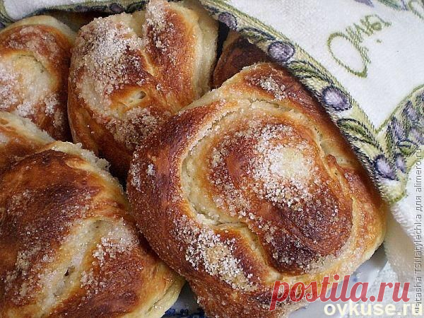 Пышные сахарные булочки - Простые рецепты Овкусе.ру