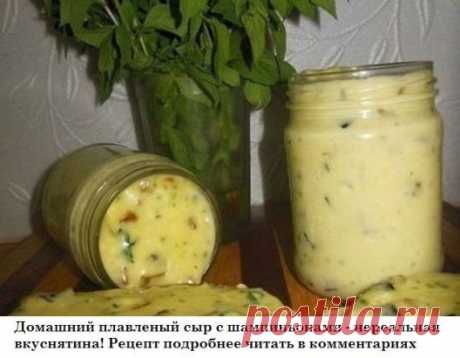 Домашній сир з печерицями