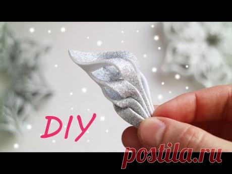 БЕСПОДОБНО😍 Нарезала фоамиран на квадраты и сделала изумительную снежинку