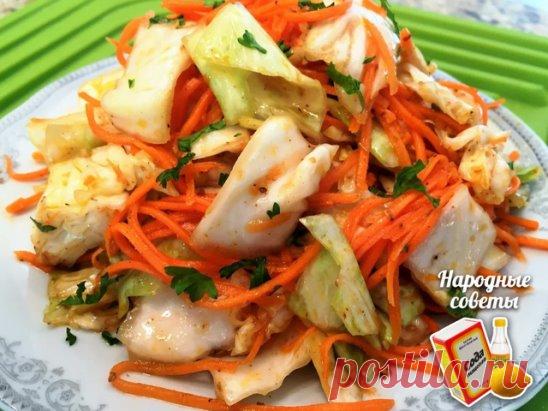 Маринованная капуста по-корейски быстрого приготовления