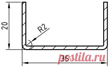 Армирующий профиль 35х20 (Rehau 245536) – Оконный профиль Рехау