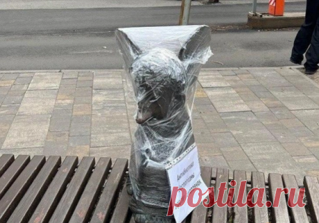 Айболита за что? В Петербурге таинственные активисты заматывают скульптуры в пленку. Необычный тренд появился в российских городах: неизвестные создают арт-объекты вокруг памятников врачам. От доктора Айболита до памятника основателю курортного лечения — все они стали частью этой акции.