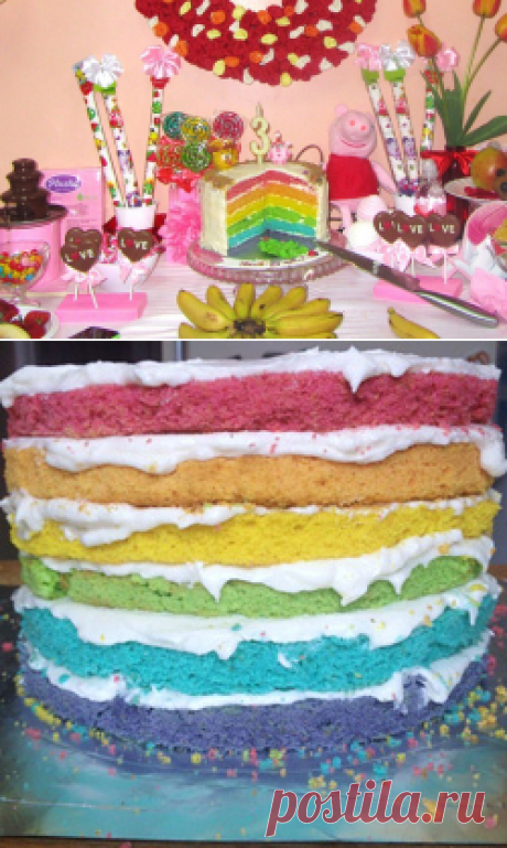 Праздничный торт РАДУГА пекут наши гости | Рецепты Джейми Оливера